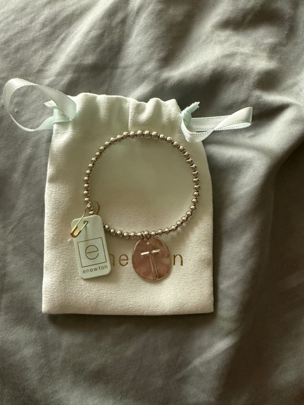 Enewton sterling silver Charm Bracelet - silver Disc Cross